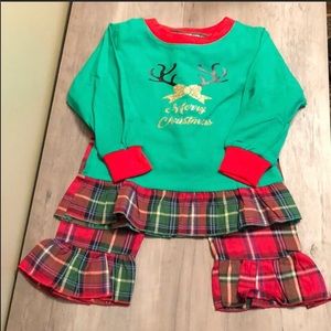 NWOT! Girls Christmas Pajamas! Size 4.
